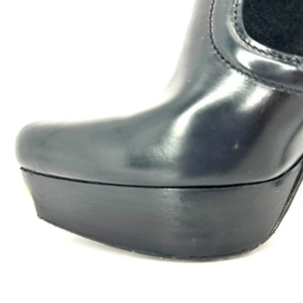 GUCCI Black Patent Leather Platform Ankle Booties | 38.5 - Picture 4 of 12